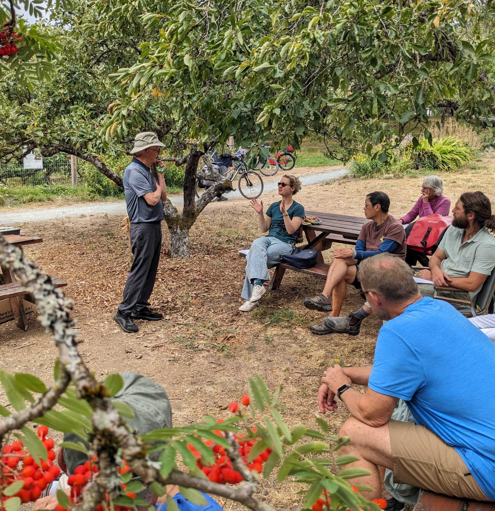 A group of people attending a Workshop at Welland